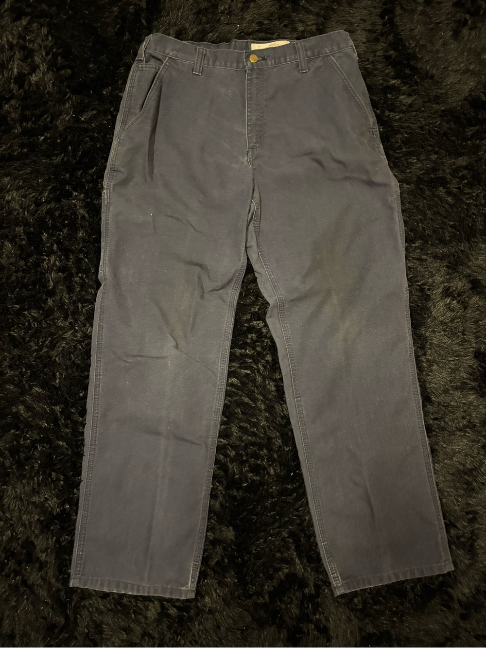 Carhartt Men's Navy Straight-Leg Casual Pants